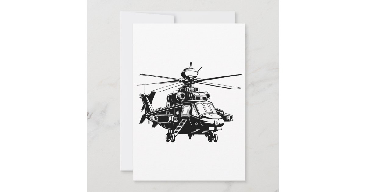 Ah 64 Apache Helicopter Invitation | Zazzle
