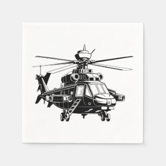 Ah 64 Apache Helicopter Napkins