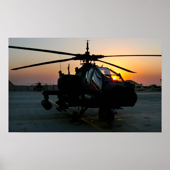 AH-64 Apache Helicopter Poster (Front)