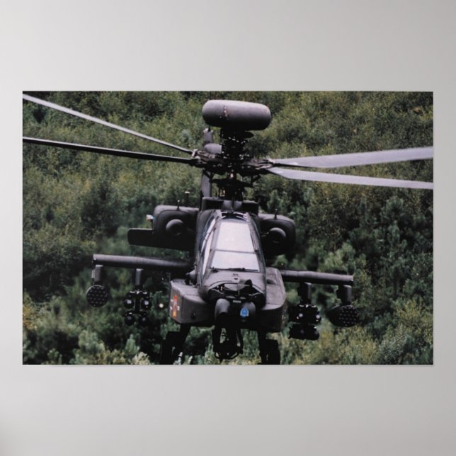 AH-64 Apache Helicopter Poster (Front)