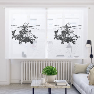 Ah 64 Apache Helicopter Sheer Curtains