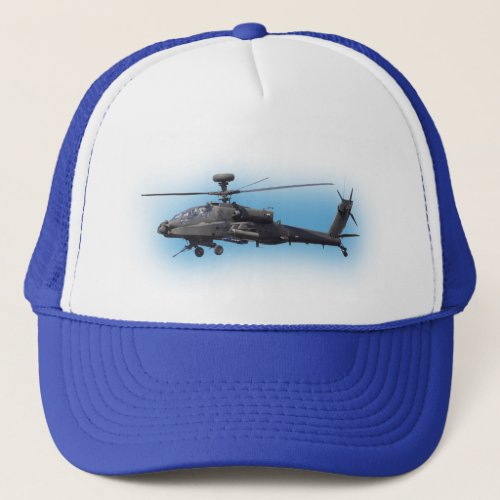 AH_64 Apache Helicopter Trucker Hat