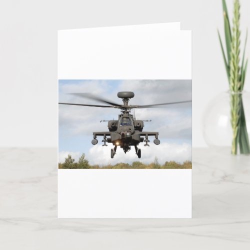 ah 64 apache longbow helocopter military card