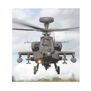 ah 64 apache longbow helocopter military notepad