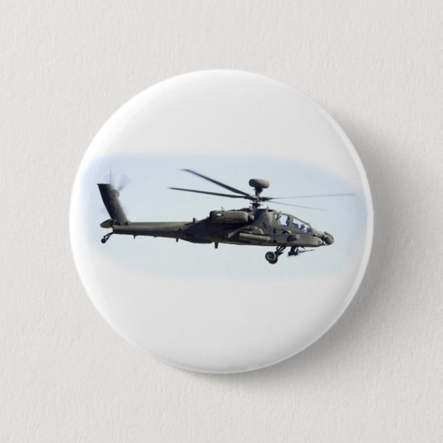 AH-64 Apache Pinback Button (Front)