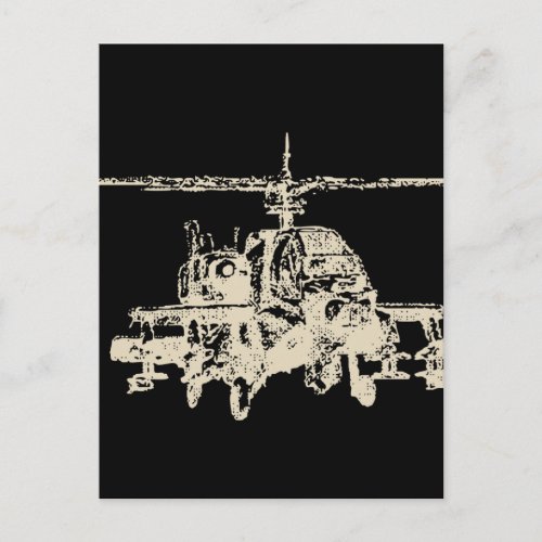 AH_64 Apache Postcard