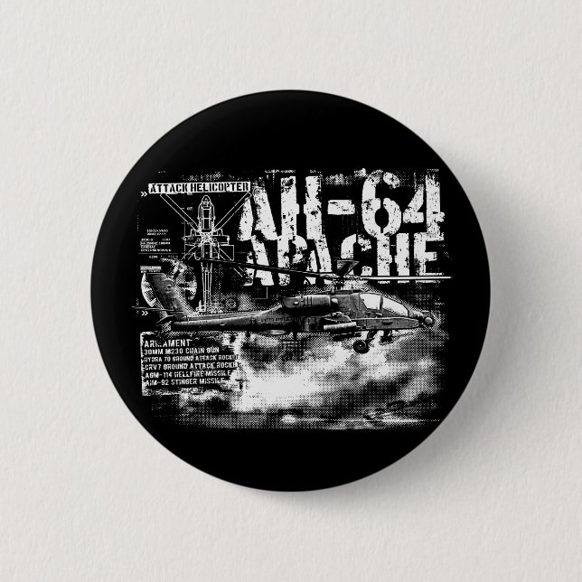 AH-64 Apache Round Button (Front)