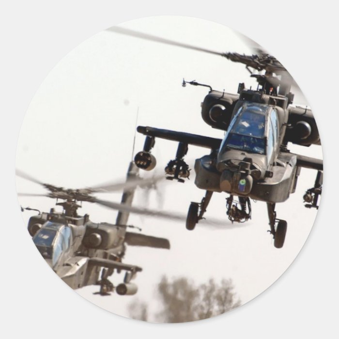 AH 64 Apache Stickers