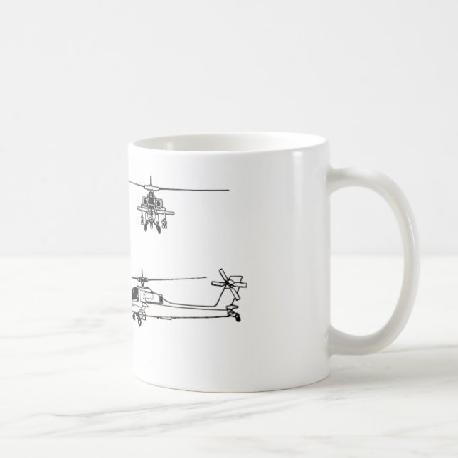 AH-64 blueprint Coffee Mug (Right)