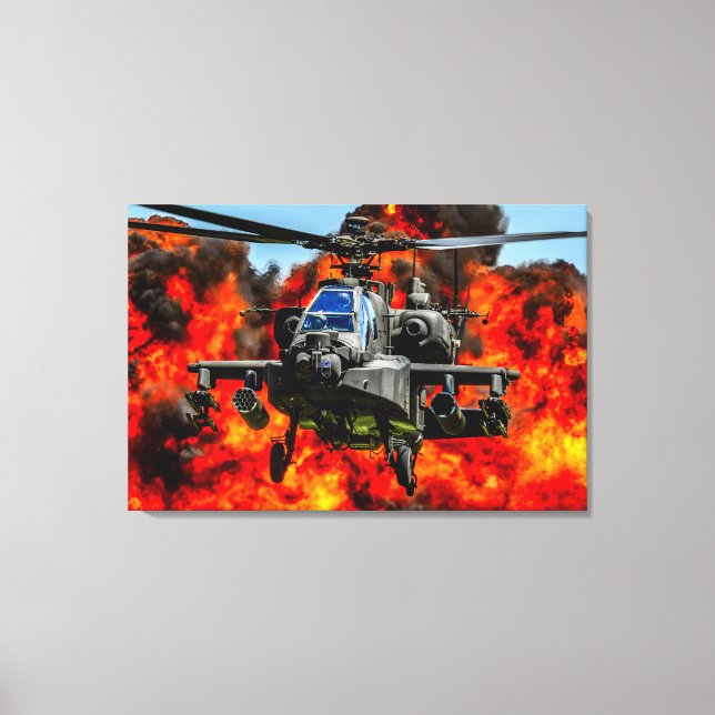AH-64E APACHE GUARDIAN 24x36 Canvas Print (Front)