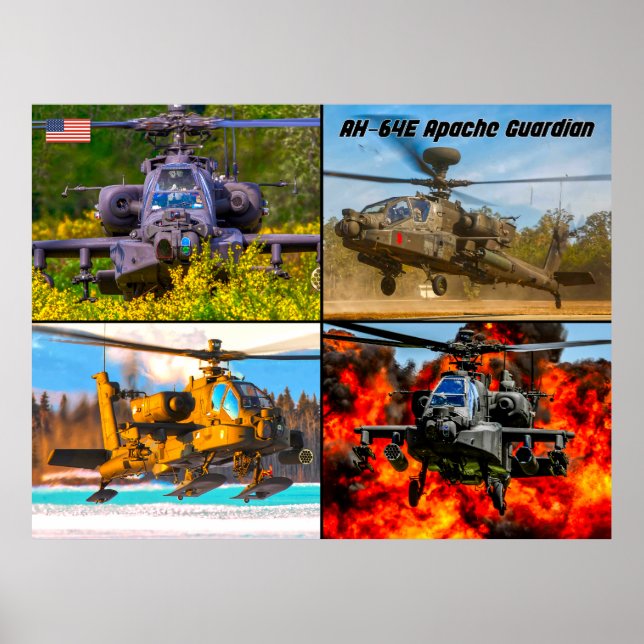 AH-64E APACHE GUARDIAN POSTER (Front)