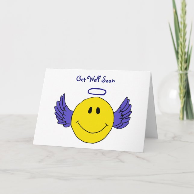 AH- Angel Face Get Well Soon Card (Front)