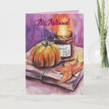 AH AUTUMN THINKING OF YOU CARD