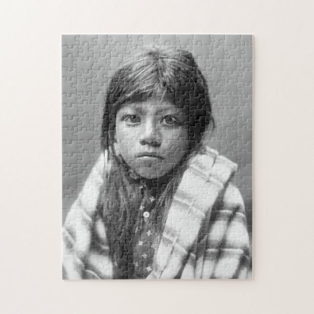 Ah Chee Lo (Native American Girl) Jigsaw Puzzle (Vertical)