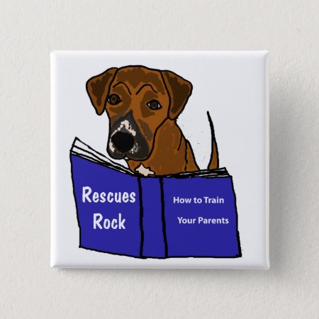 Ah- Cute Puppy Dog Rescue Button
