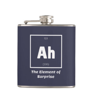 Ah Element of Surprise Chemistry Science Funny Flask