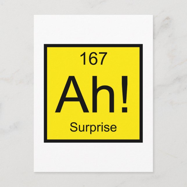 Ah! Element of Surprise Postcard (Front)