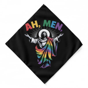 Ah Men Funny LGBT Gay Pride Bandana