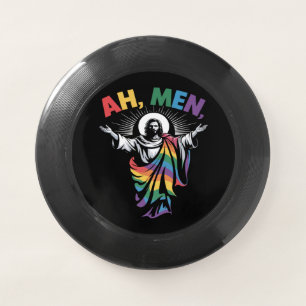 Ah Men Funny LGBT Gay Pride Wham-O Frisbee