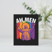 Ah Men LGBT Gay Pride Jesus Peace (Standing Front)
