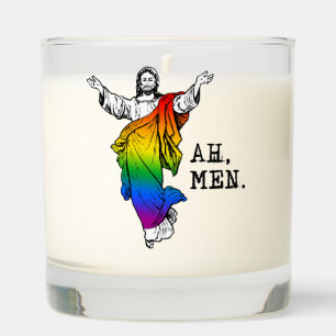 Ah Men LGBTQ Humor Scented Candle