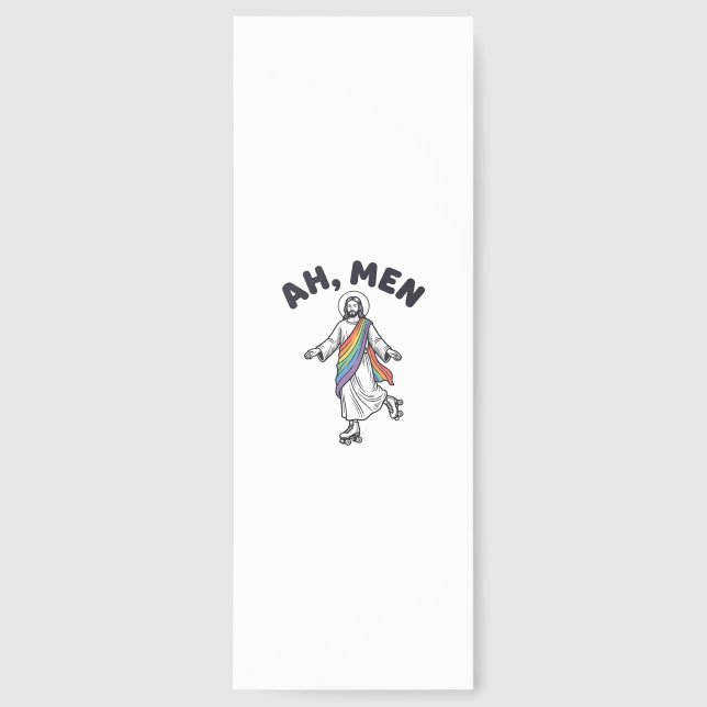 Ah Men Roller Skating Faith Vector Design_1 Bookmarks (Front)