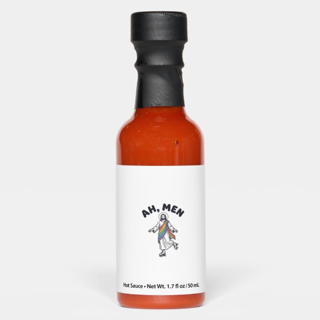 Ah Men Roller Skating Faith Vector Design_1 Hot Sauces (Front)