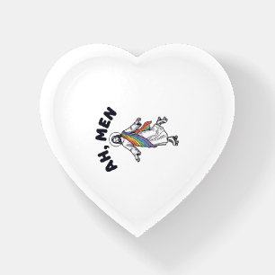 Ah Men Roller Skating Faith Vector Design_1 Paperweight
