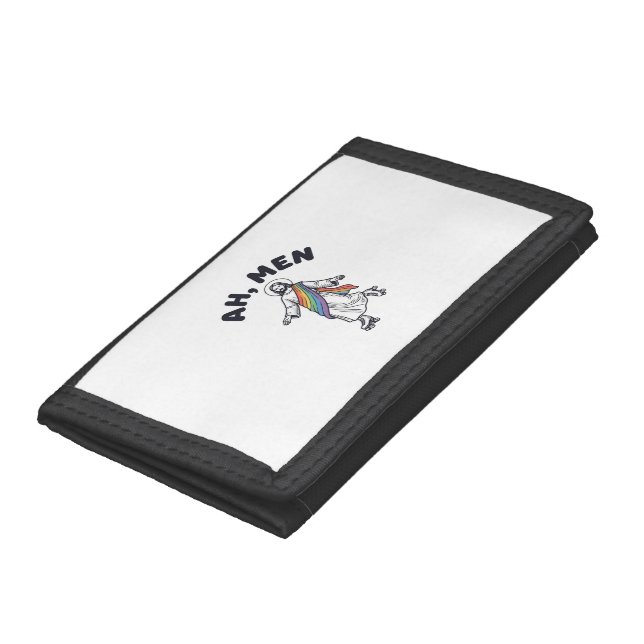 Ah Men Roller Skating Faith Vector Design_1 Trifold Wallet (Bottom)