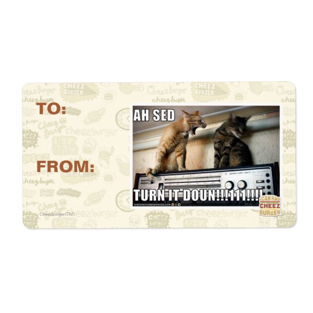 Ah Sed Turn it Down!! Label (Front)