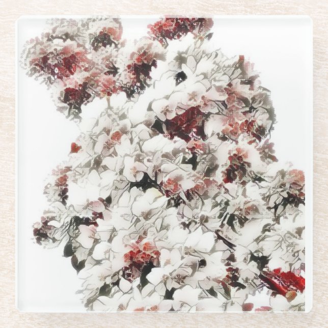 Ah, Spring Glass Coaster (Front)