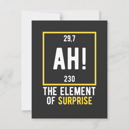 Ah The Element of Surprise (Front)