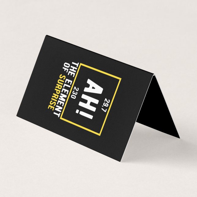 Ah The Element of Surprise Business Card (Front)