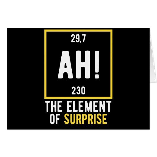 Ah The Element of Surprise Cards (Front Horizontal)