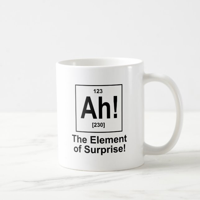 Ah! The Element of Surprise. Coffee Mug (Right)