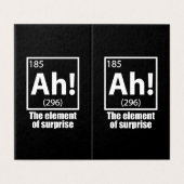 Ah! The Element of Surprise Funny Chemistry Joke (Outside Unfolded)