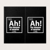 Ah! The Element of Surprise Funny Chemistry Joke (Outside Unfolded)