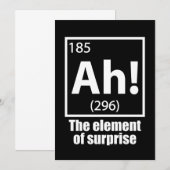 Ah! The Element of Surprise Funny Chemistry Joke (Front/Back)