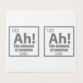 Ah! The Element of Surprise Funny Chemistry Joke (Outside Unfolded)
