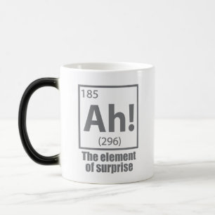 Ah! The Element of Surprise Funny Chemistry Joke Color Morph Mug
