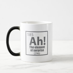 Ah! The Element of Surprise Funny Chemistry Joke Color Morph Mug