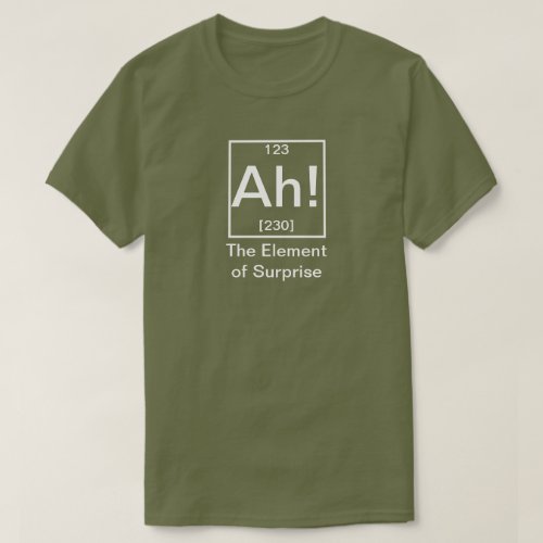 Ah The Element of Surprise Funny Chemistry T_Shir T_Shirt
