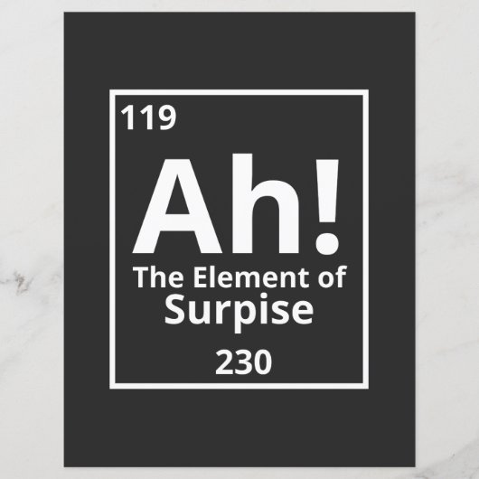 ah the element of surprise funny periodic table (Front)