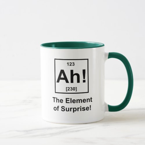 Ah The Element of Surprise Mug