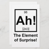Ah the Element of Surprise Periodic Element Symbol (Front/Back)