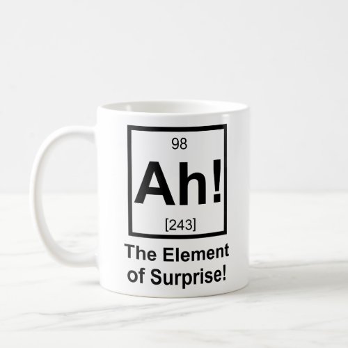 Ah the Element of Surprise Periodic Element Symbol Coffee Mug