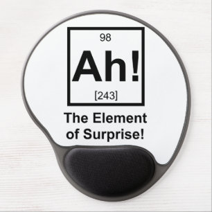 Ah the Element of Surprise Periodic Element Symbol Gel Mouse Pad