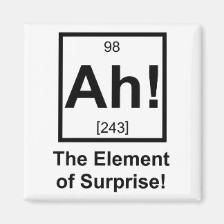 Ah the Element of Surprise Periodic Element Symbol Magnet