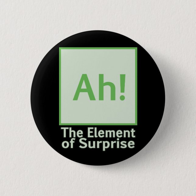 Ah! The element of surprise Pinback Button (Front)