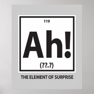 Ah! The element of surprise Poster